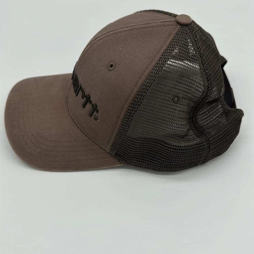 CARHARTT Embroidered Brown SnapBack Trucker Hat‎